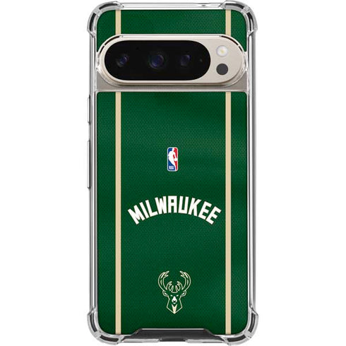 NBA Milwaukee Bucks Jersey Google Pixel 9/9 Pro Clear Case